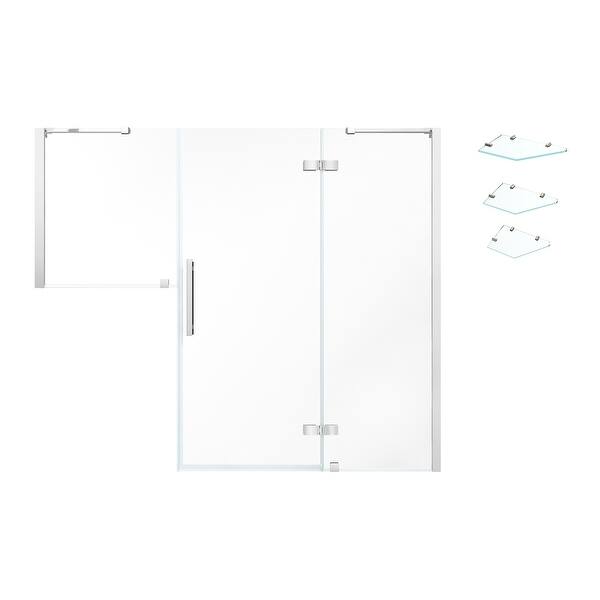 Endless Tampa Buttress Alcove 73 3/4 to 76 1/8 W x 72" H CHR Bed Bath